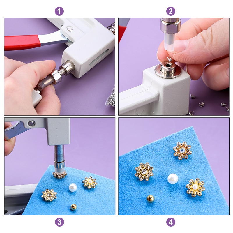 Perles pour vêtements, chaussures, boutons, accessoires de peinture artisanale, Clips pour cheveux, robes, chapeaux et sacs pour enfants,