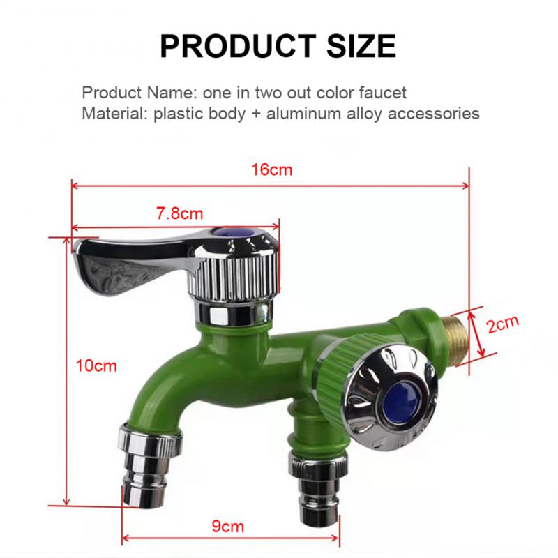 Dual Control Sink Valve Antifreeze Faucet One In Two For Outdoor Use Extended Double-control Faucet Double Control Valve Core
