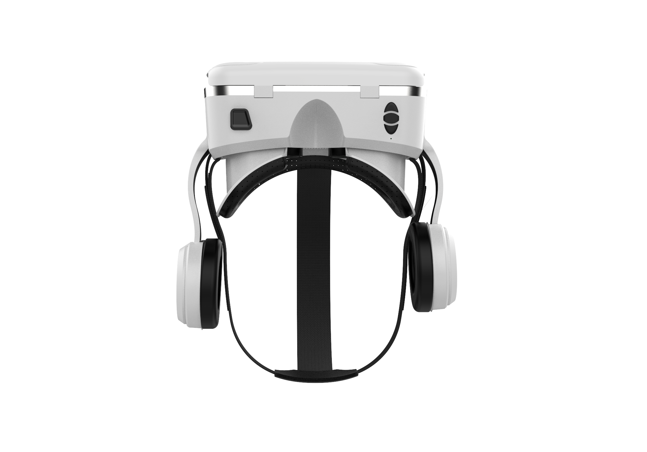 Wit Originele Vr Virtual Reality 3D Glazen Doos Stereo Vr Kartonnen Headset Helm Voor Ios Android Smartphone,Bluetooth Rocker