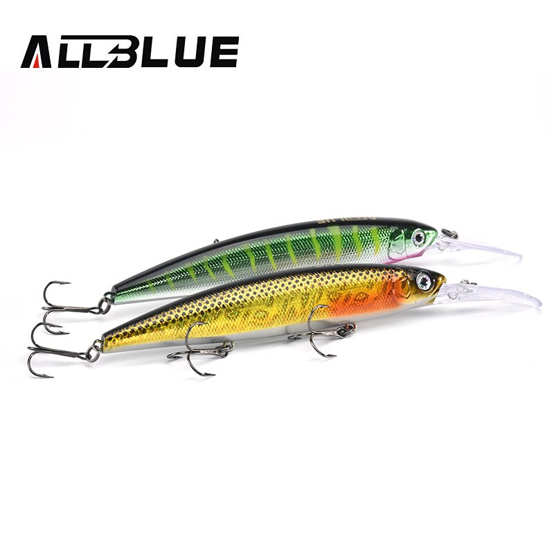 ALLBLUE CRAFTY 130SF Fishing Lure 130mm 27.5g Wobbler Slow Floating Minnow Longbill Plastic Bait Fishing Tackles Crankbait Plast