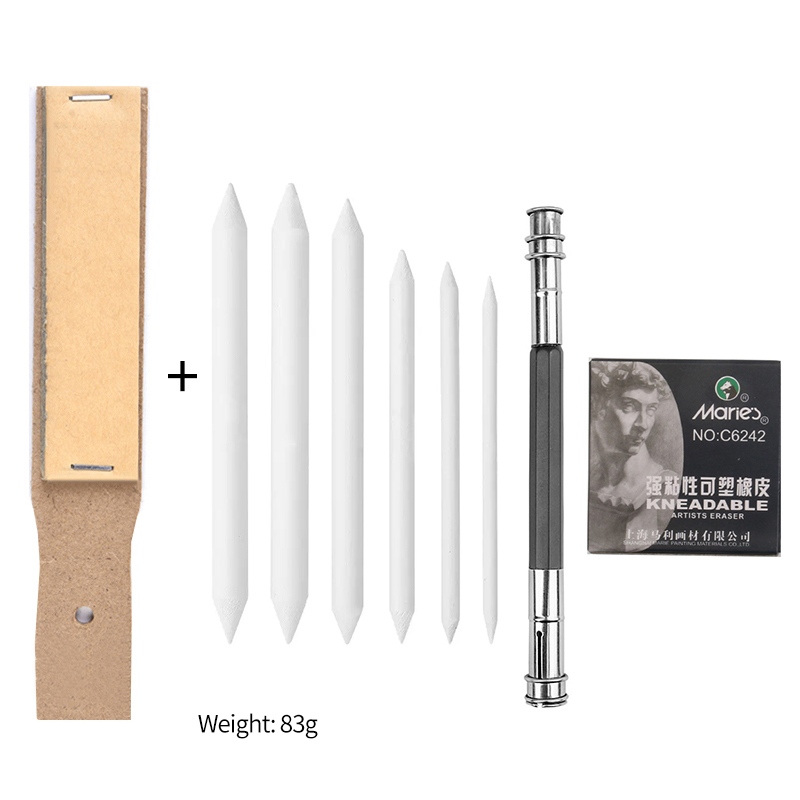 Tablero de papel de lija para lápiz de dibujo, juego de papel de lija para afilar lápiz de carbón para artistas, suministros de dibujo artístico: Morado