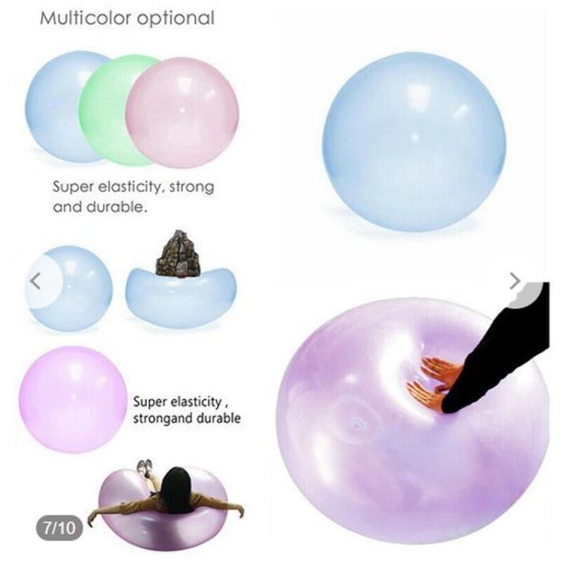 Kids Children Outdoor Soft Air Water Filled Bubble Ball Blow Up Balloon Toy Fun Party Game Summer Inflatable