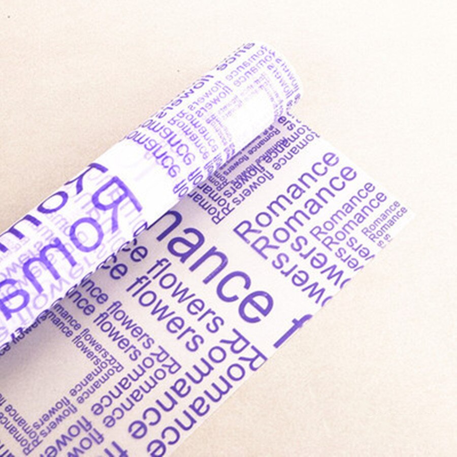 40pcs Waterproof translucent flower wrapping paper flower Wrapping Paper Packing Paper Home Decoration 60X60cm