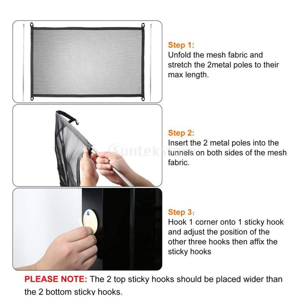 Universal Dog Gate Magic Gate Ingenious Mesh Dog Fence For Indoor and Outdoor Safe Pet Dog Gate Safety Enclosure Pet Supplies