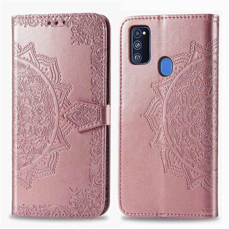 Funda de lujo para Samsung Galaxy M21 funda de cuero tipo billetera para Samsung M21 funda de teléfono funda Capa 6,4 pulgadas