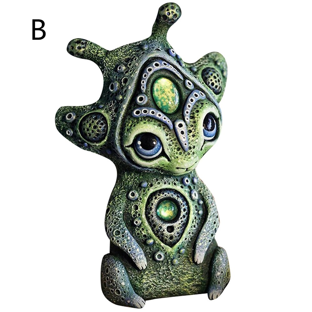 Fantasy Statue Miniature Fairy Tale Fairy Monster Statue Fairy Tale Garden Decoration Resin Craft Decoration Home Decoration: B