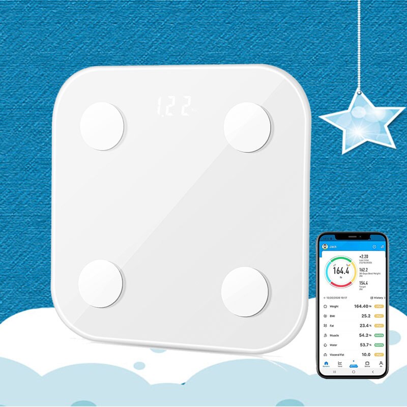 Electronic Scale Floor Bathroom Scale LED Display Bluetooth Weight Scale Digital Body Scale Precision Scale Bathroom Product