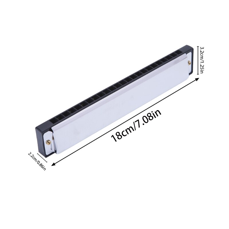 Special 24 Holes 48 Tones Harmonica Key of C/G Mouth Organ
