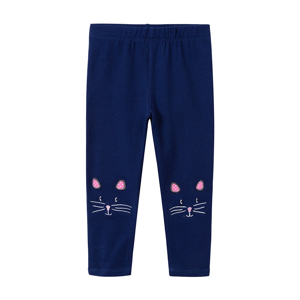 Leggings VIKITA 3-7 anni pantaloni per bambina cartone animato ricamo animale Leggings per bambini pantaloni per ragazze pantaloni autunnali per bambini: 5