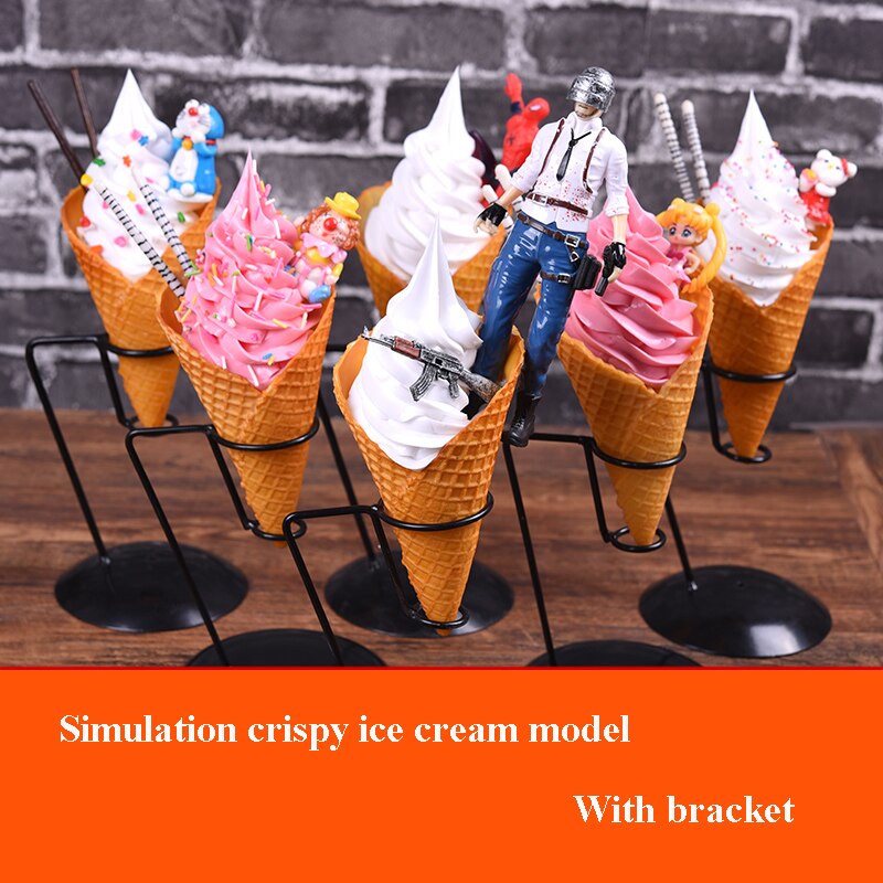 Simulatie Realistische krokante ijsje model Kunstmatige Ferris knapperig ijs model voor Fotografie props etalage