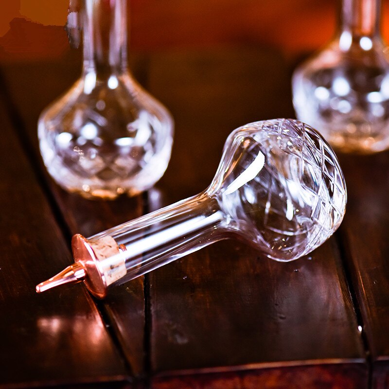 Botella amarga clásica con corte de diamante de 90ml, vertedor de licor de vidrio, herramienta de Bar, Kit de camarero, accesorios de cóctel para Bar