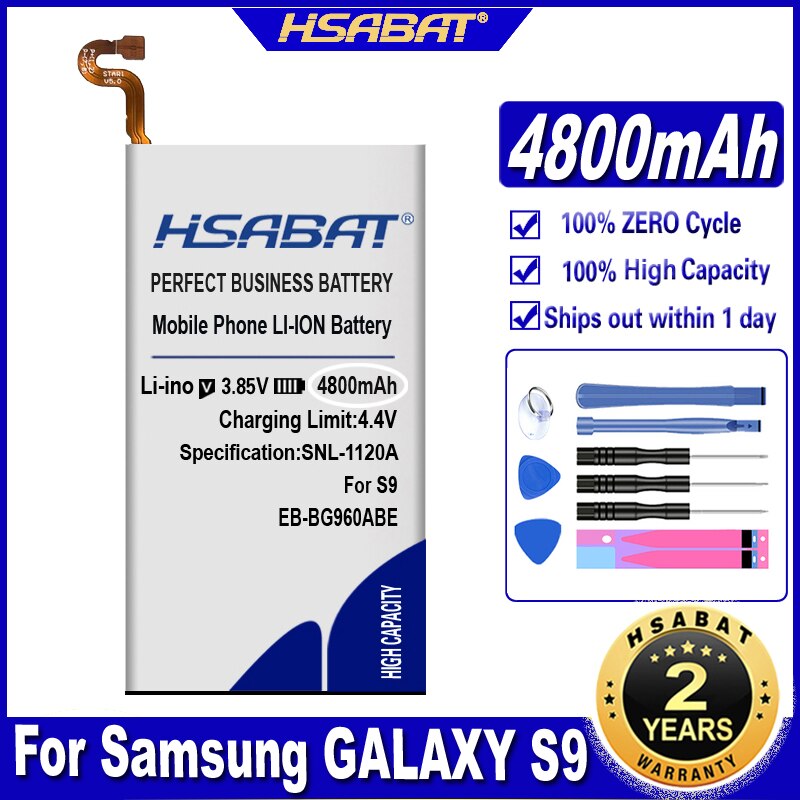 Top Brand HSABAT Battery for Samsung Galaxy S6 S7 S8 S9 S10 S20 (S6 S7 EDGE) (S6 EDGE S8 S9 S10 S20 Plus) S10 Lite S10 5G