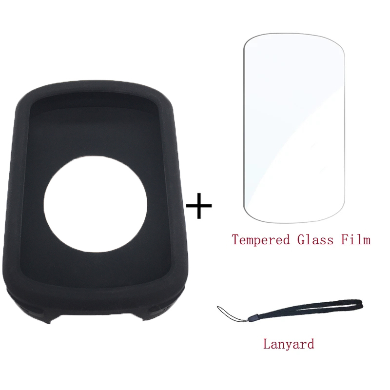 Funda Garmin Edge 540 840 con película de vidrio templado nueva funda de silicona y Protector de pantalla para ordenador GPS Garmin Edge 540 Edge 840