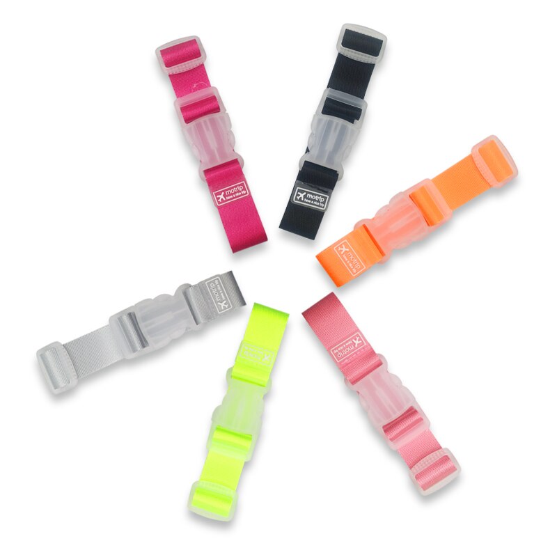 Justerbare nylon bagageremme bagage tilbehør hængende spænde stropper kuffert taske stropper binde bælte bagage spænde lås