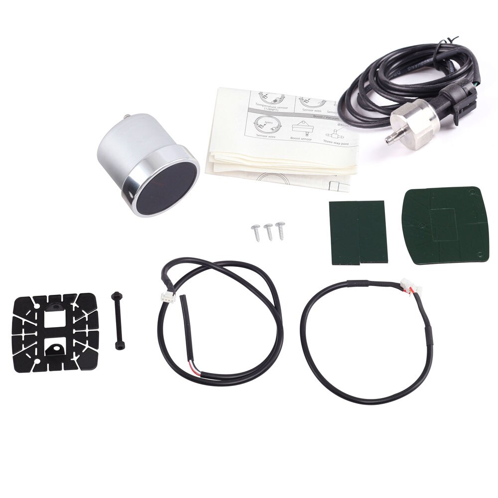 2 Inch 52MM Smoke Lens 3Bar Turbo Turbo Boost Meter Met Elektronische Sensor