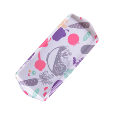 Lade lange strip water fles water cup smalle rechthoekige theeblad lade plastic melamine creatieve Q18: 2