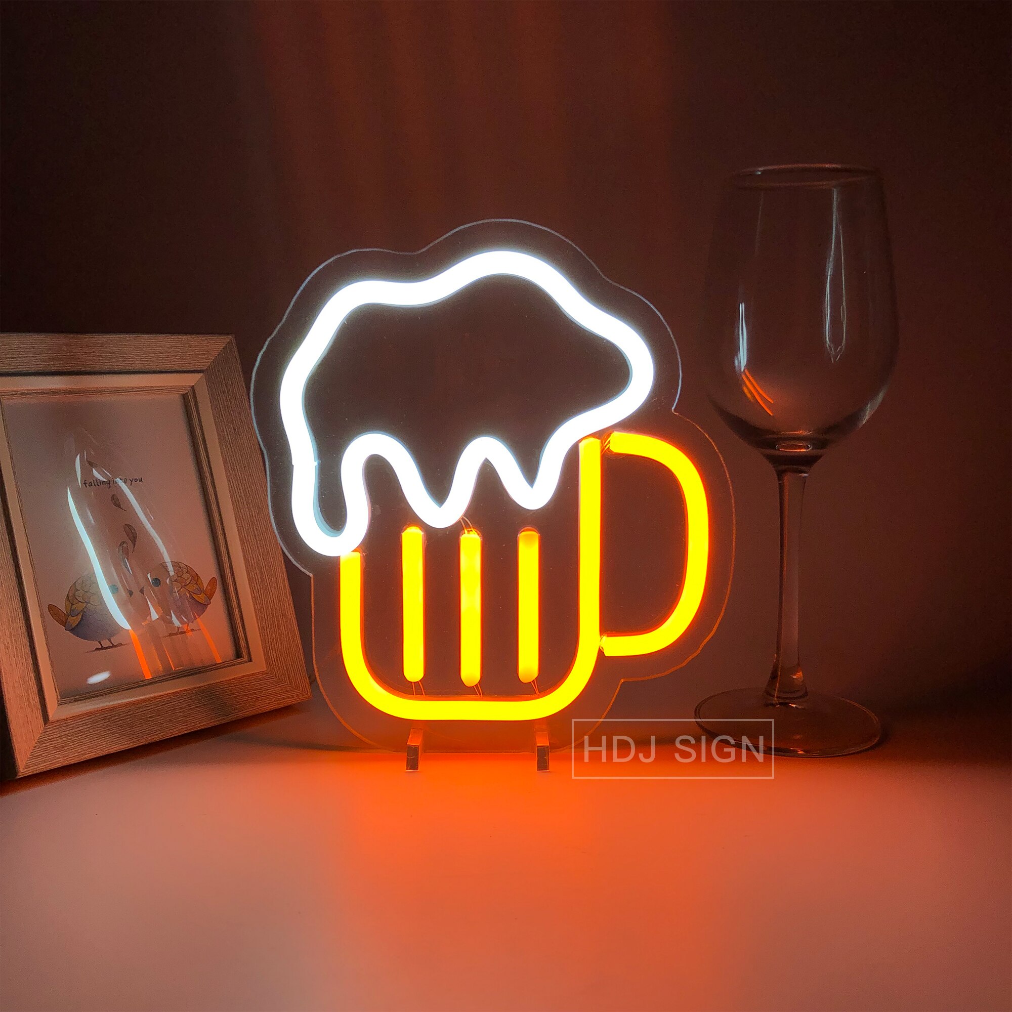 Beer Logo Neon Light Sign USB Plug Bar Desk Decor For Bar Club Pub Store Studio Table Decoration Illuminated Night Light: Default Title