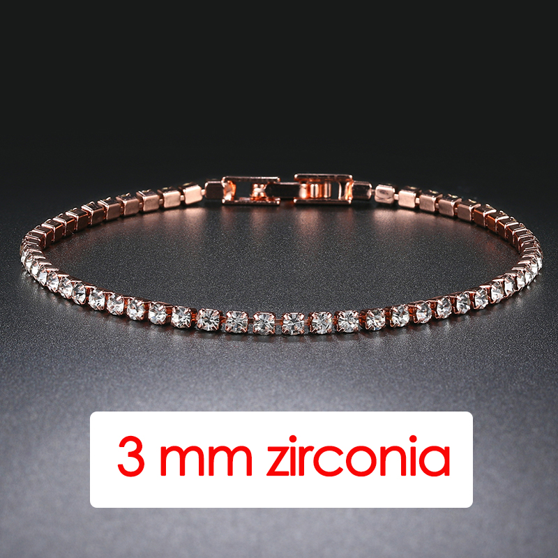 Hiphop Tennis Armband Homme Iced Out 3/4/5mm Zirkonia Herren Kristall Kette auf Der Hand Hip-hop Streetwear Schmuck Männlich H086: 19cm / Bräunlich gelb
