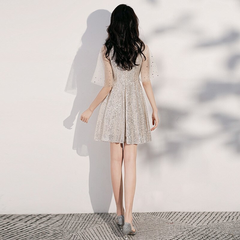 Vestidos De Noche sencillos con escote en V para baile De graduación, vestido Formal De De una línea, bata De noche,