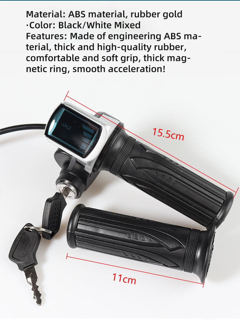 Ridstar Q20 Electric Bike Throttle 48v Accelerator Electric Scooter for Ridstar Q20 Handlebar with Light Emitting Diode Display