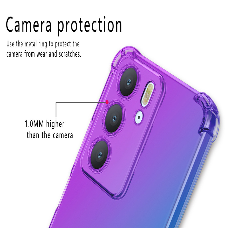 Coque Airbag en TPU dégradé antichoc pour Realme C75 4G, housse de protection, Coque Capa Fundas