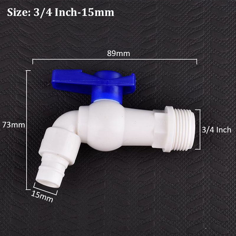 1/2 3/4 Zoll Universal- Schnittstelle Wasserhahn PVC Außengewinde Wasserhahn Ventil, Aquarium Wasserhahn Adapter Entwässerung Wasserhahn Aquarium Ventil Armaturen: verrotten