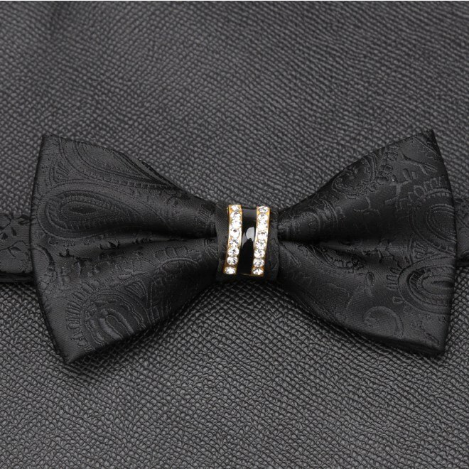Men Luxurious Bowtie Groom Mens Striped Plaid Cravat Gravata Butterfly Wedding Bow Ties for Male Accessories Tie: LD-Z-01