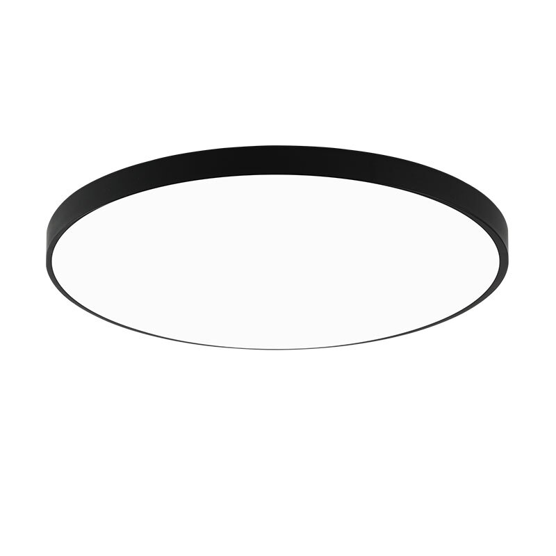 Moderne Led Plafondlamp 220V 240V Led Lamp Woonkamer Verlichting Ronde & Vierkante 3 Cm Super Dunne led Licht Voor Slaapkamer Keuken: Round Black / 18W / Warm White