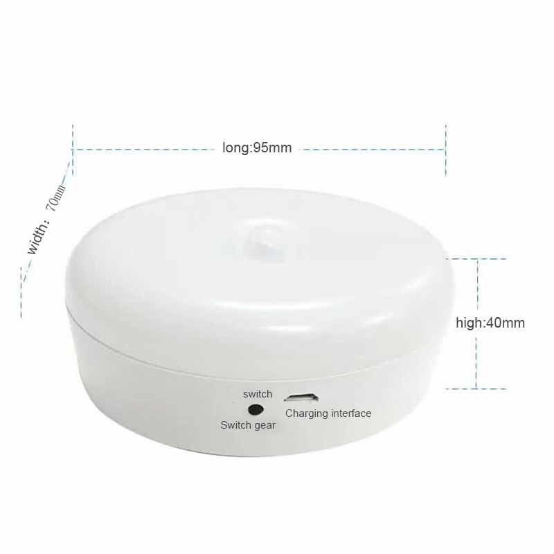 Wireless LED Motion Sensor Light Bedroom Wardrobe Closet Aisle Night Light NDS