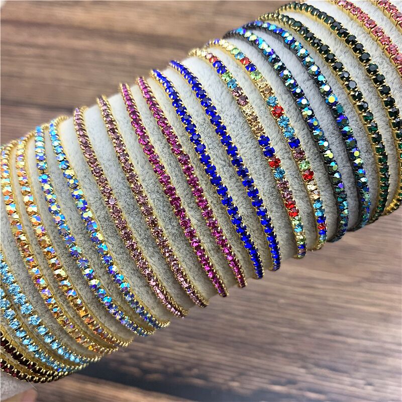 1 Pcs Rhinestone Bracelets Dainty Stacked Bracelets Elastic Bracelets for Women Bracelets