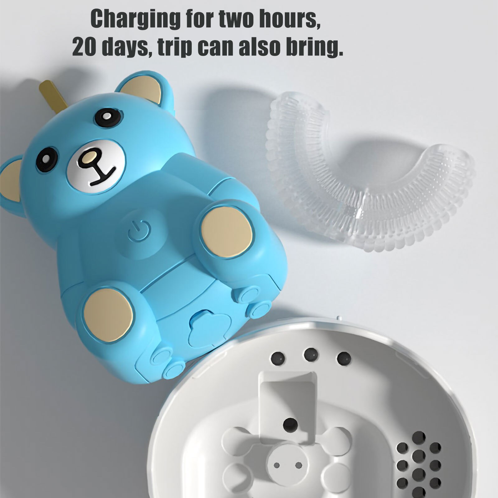 Kinderen 360 Graden Automatische Elektrische Tandenborstel Batterij U Type Zachte Siliconen Tandenborstel Voor Kinderen Beste Cadeau