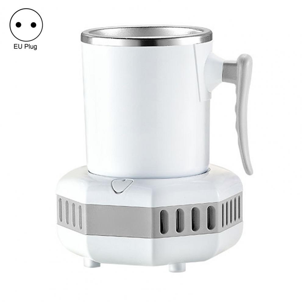 Useful Fast Cooler Cup Easy to Clean Long Lasting Compact Easy Operation Qucik Cooling Cup: White2 EU Plug