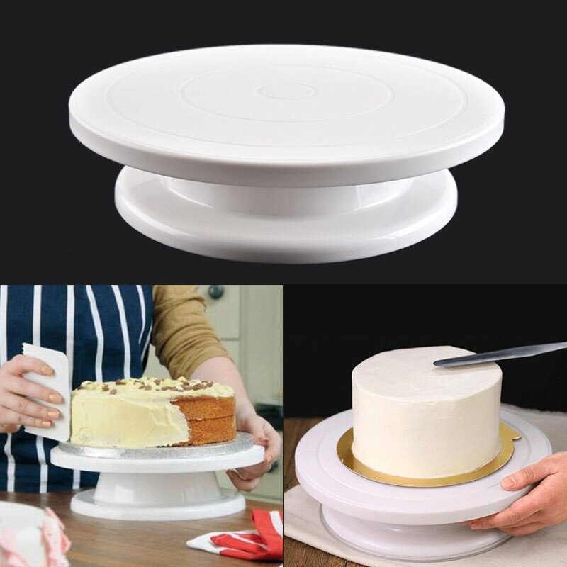 Cake Stand Round Rotating Revolving Cake Turntable Cake Decorating Stand DIY Baking Tools Kitchen Cake Mold e Cake Mold