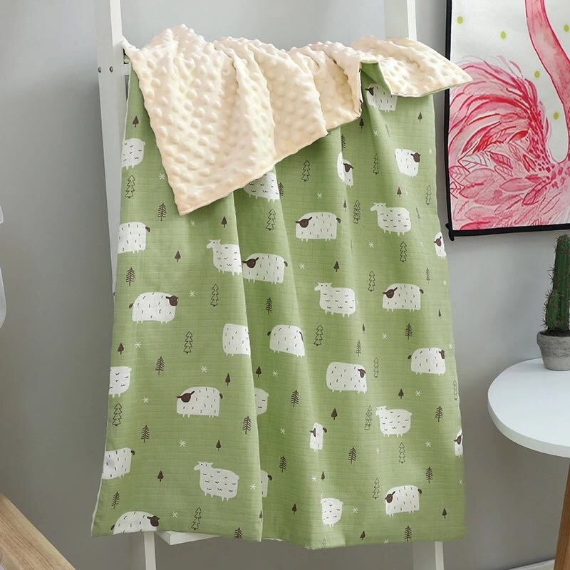 Elinfant – couverture d&#39;emmaillotage en mousseline, 70x110cm, 1 pièce, pour bébé, douce et chaude, lavable, confort,