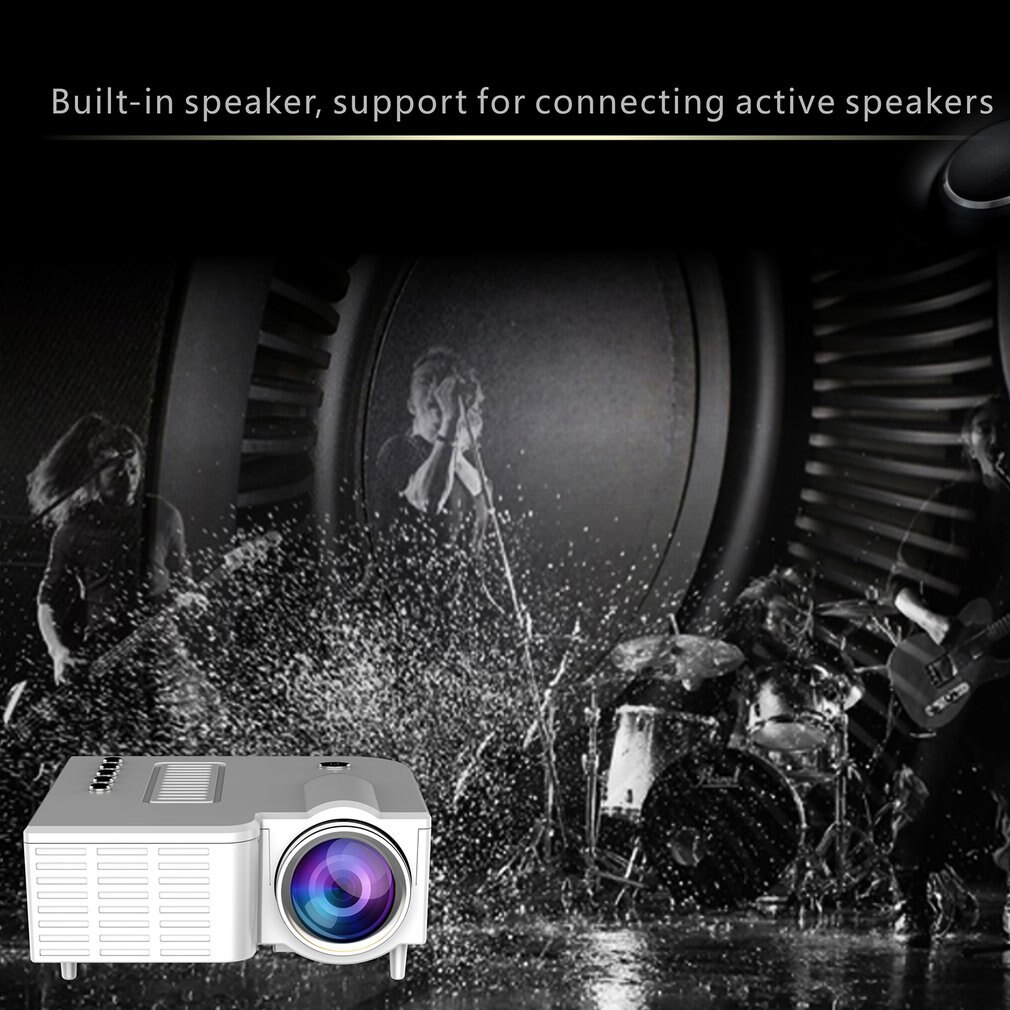 UC28C Huis Projector Mini Miniatuur Draagbare 1080P Projectie Mini Led Projector Voor Home Theater Entertainment