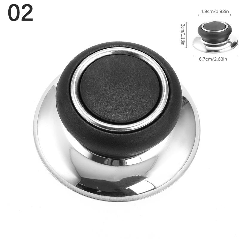 1pc Replacement Pot Pan Lid Hand Grip Knob Handle Cover Pot Handle Kitchen Cookware Kitchen Supplies: WHITE
