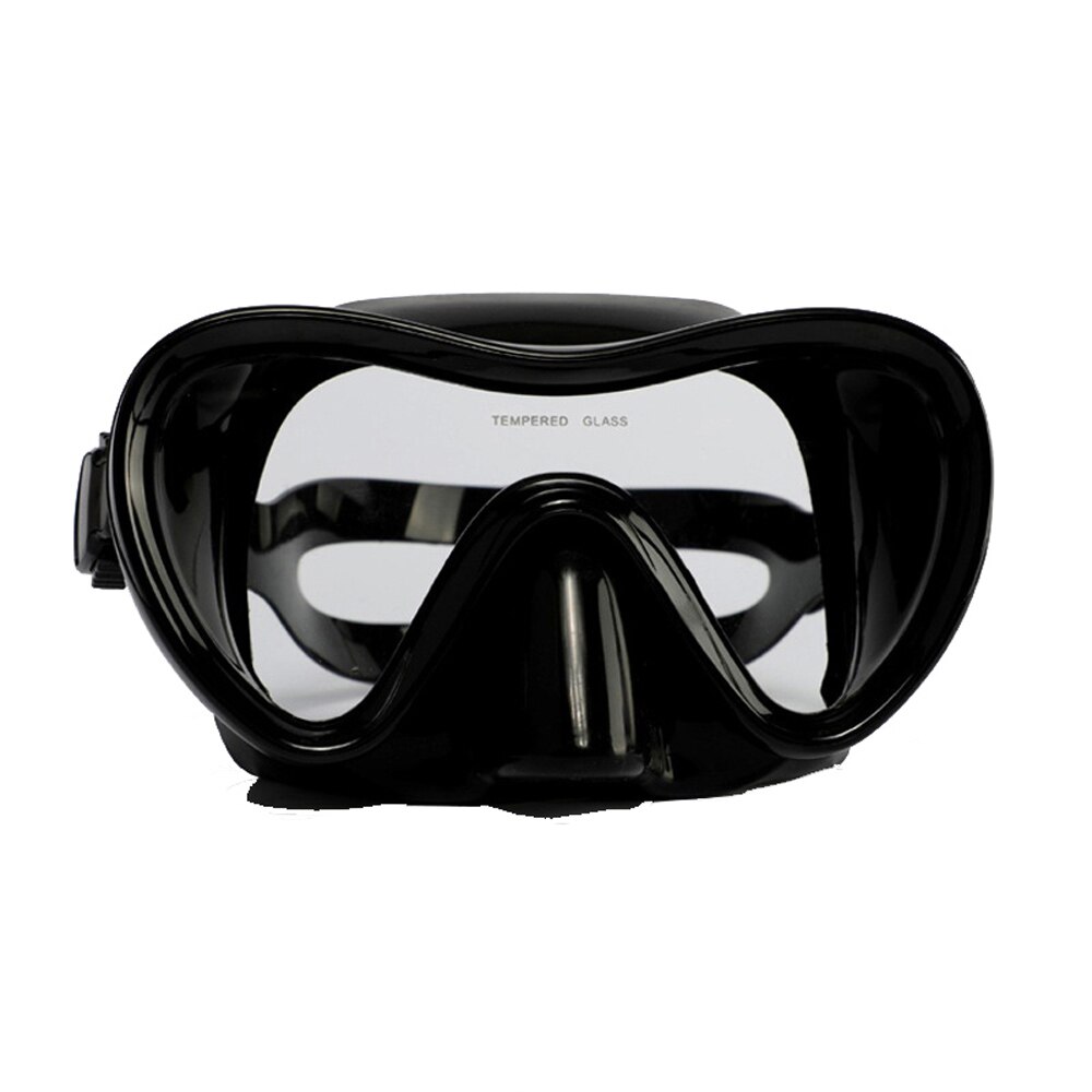 Onderwater laag volume freediving masker scuba duikmasker: Zwart