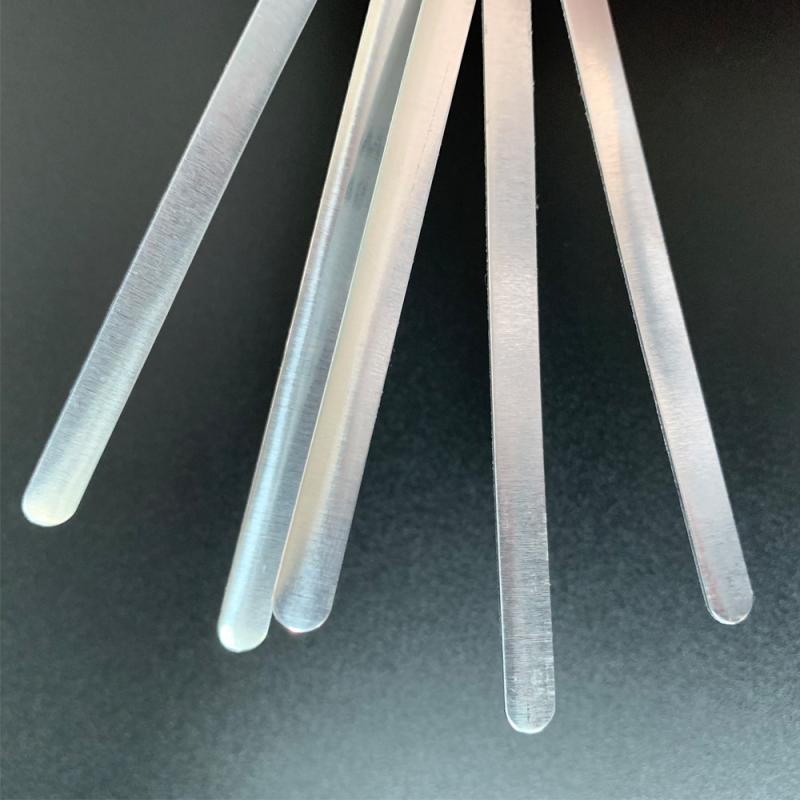 100PCS/Bag Adhesive Metal Flat Aluminum Nose Strips Bridge Wire Clips Ties For DIY Mask Making 0.5x5x90mm In Stock