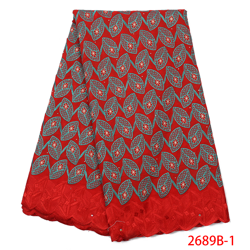 Dentelle suisse lace tissu africain brodé | Tissu de , avec lacets en coton et pierres, dernière collection nigériane