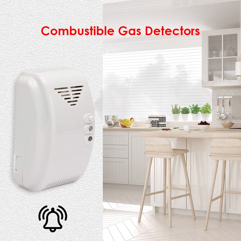 Warning AlarmGas Detector Smoke Protection Sensor Set LPG Natural Home Security for Household Safety Accessories