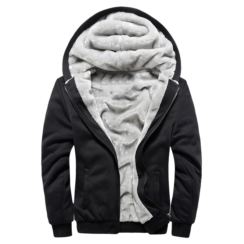 Manteau doublé Sherpa pour hommes, sweat à capuche zippé à manches longues, sweat-shirt épais, vestes en peluche Smile, vêtements d'extérieur chauds, tenues en Y, hiver