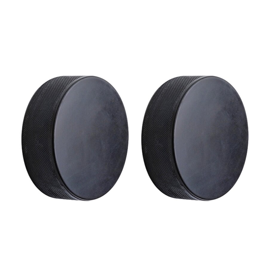 Black Hockey Puck Accessory Replacement Spare Rubber Sport Blank Official Regulation Practical: Default Title