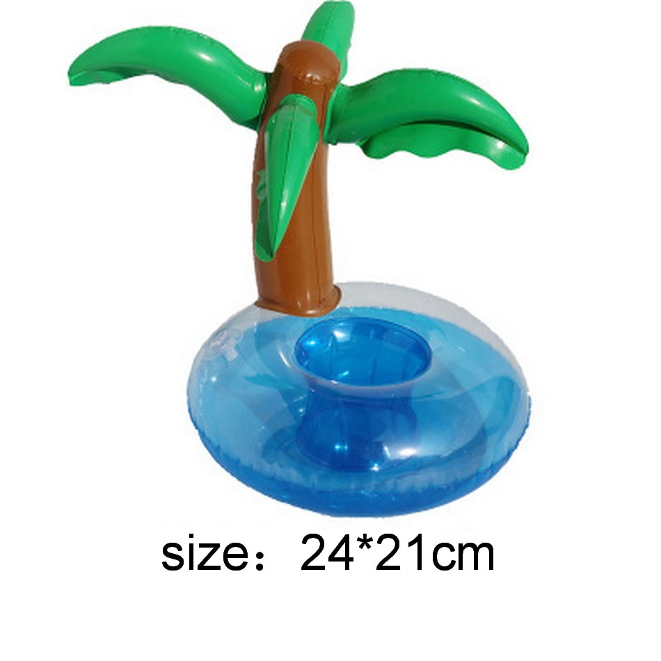 Flamingo mugghållare simbassäng leksaker för baby barn pool drink hållare uppblåsbar donut float leksak pool spel party tillbehör