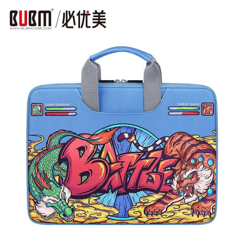 BUBM tasche für Laptop handtasche 12 13 14 15 zoll Laptop tasche für Computer mit einer powr Bank tasche: Himmel Blau / 13 Zoll