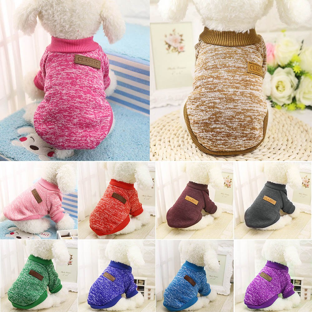 DIDIHOU Dog Sweater Clothes Costume Soft Warm comfortable Apparel For Small Dogs Chihuahua Supplies Sweater Clothes Costume Soft