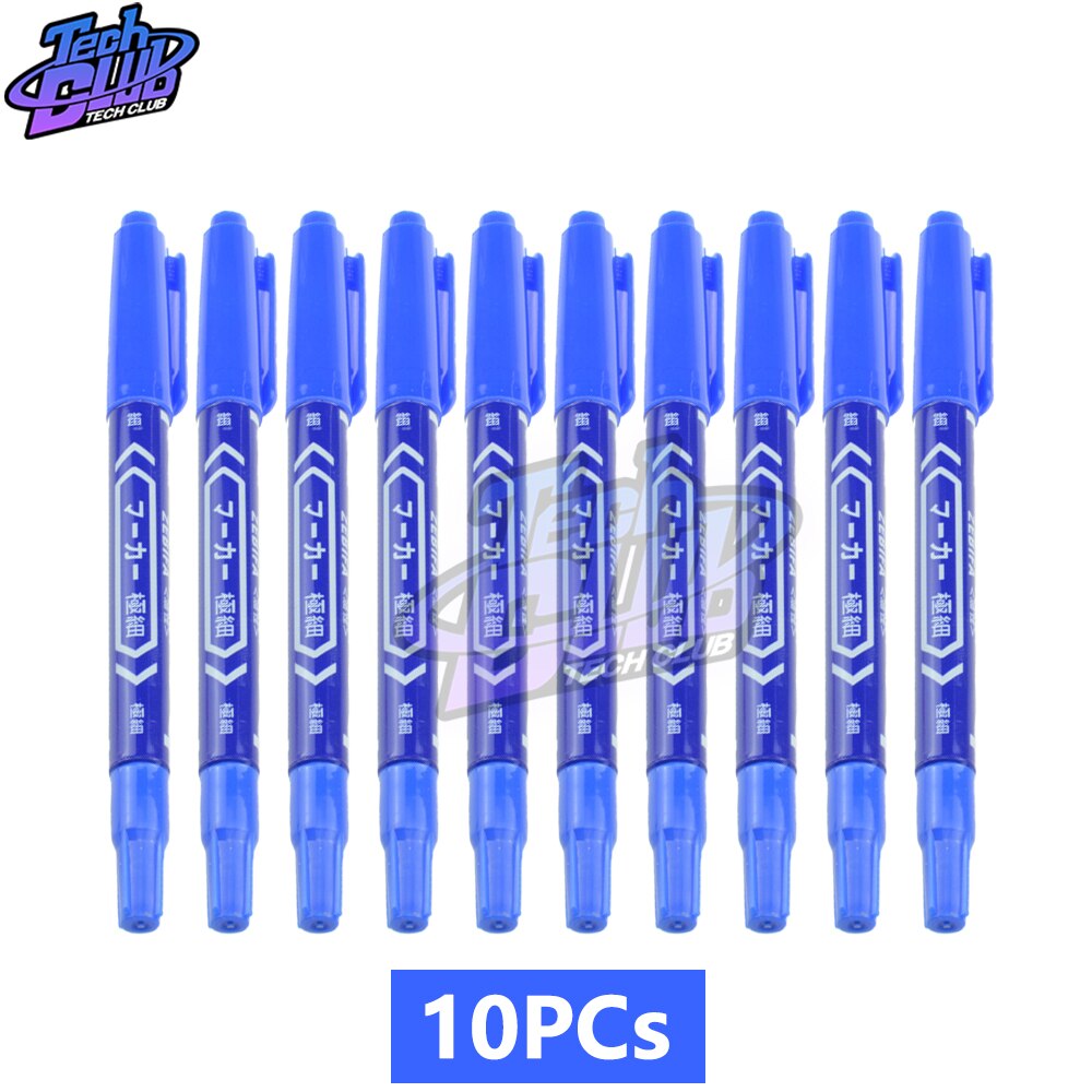 10 Stck Blau CCL Anti-ätzen PCB Leiterplatten Tinte Marker Doppel Stift für DIY PCB Reparatur CCL Gedruckt schaltplan für Arduino