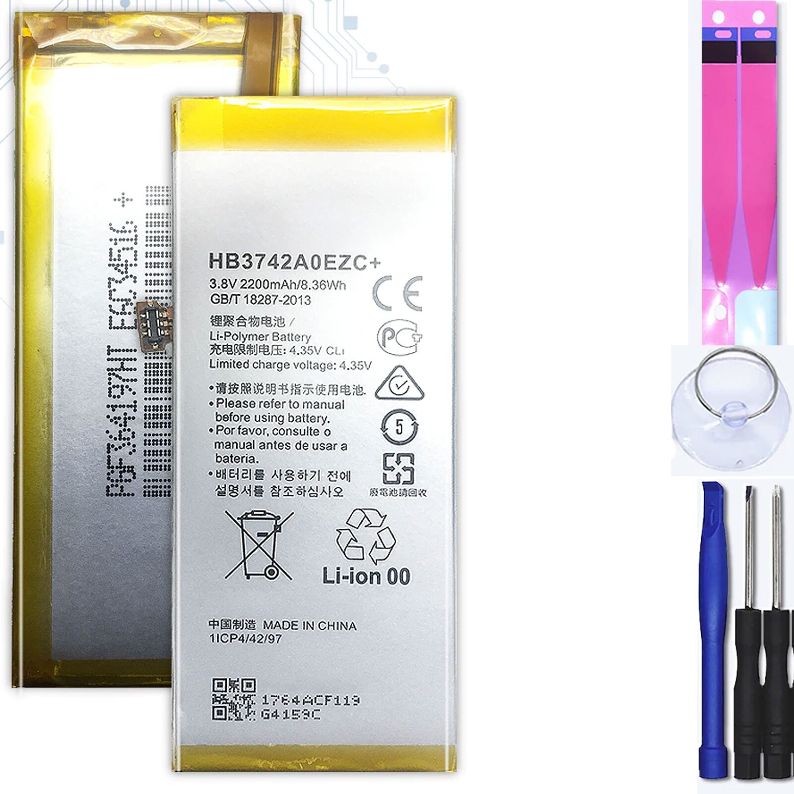 Bateria Para Huawei Ascend P8 Lite Ale-L21, Mpn Original: Hb3742A0Ezc