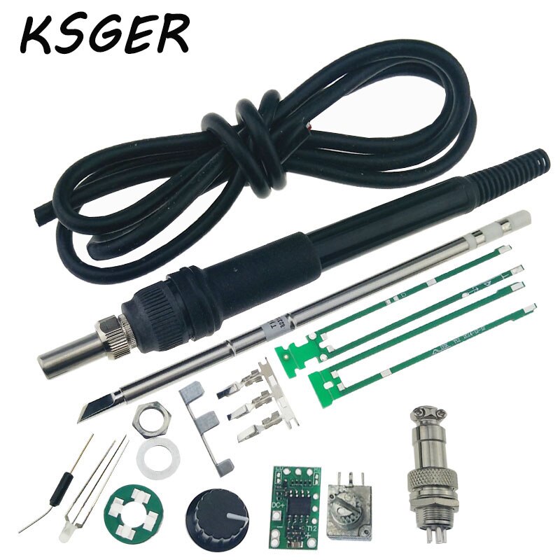 KSGER T12-K DIY Lötkolben Station Temperatur Controller Kits für T12 Griff DIY Kits Controller