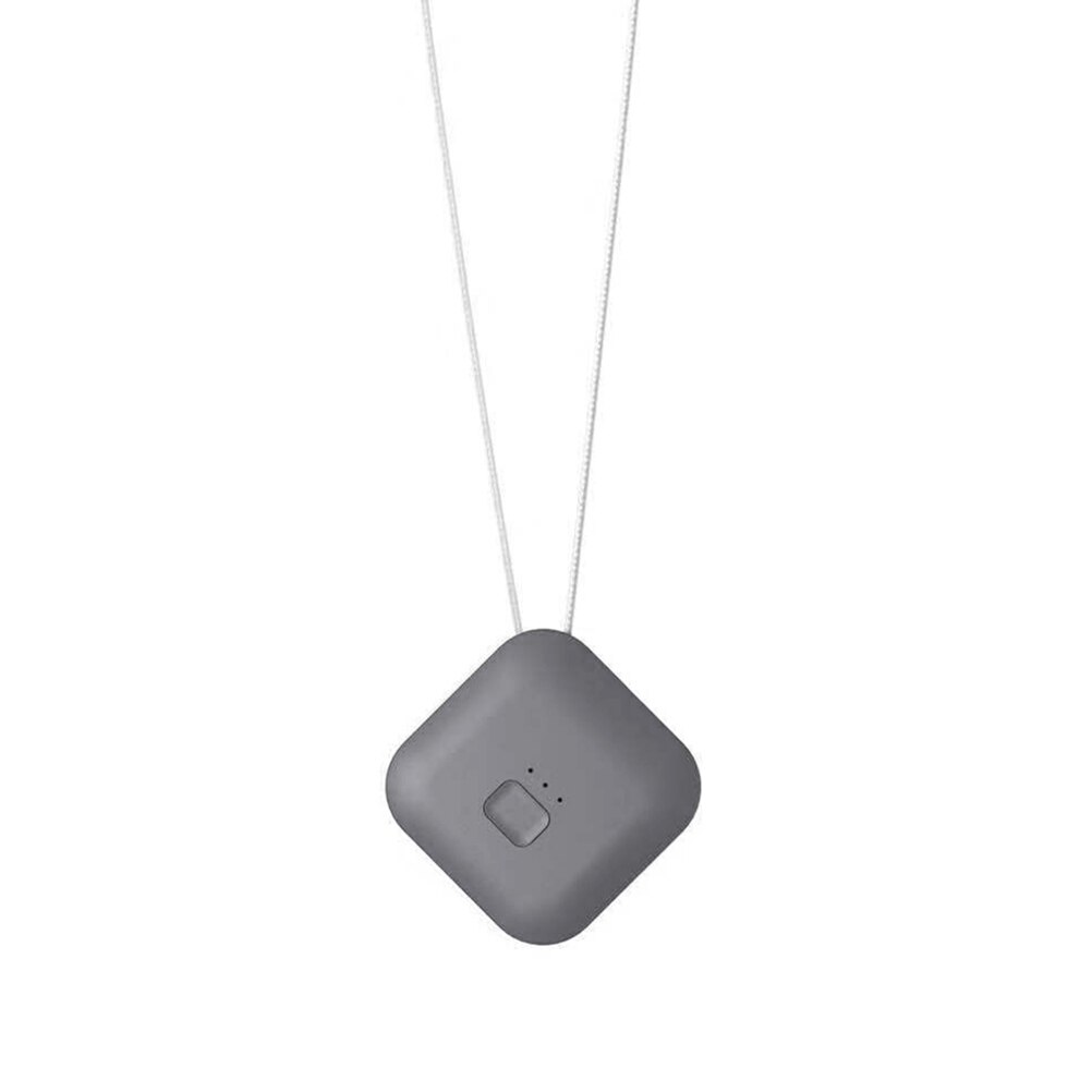 Mini Car Hanging Air Cleaner Air Purifier Portable Fresh Ozone Anion Air Purification Pm2.5 Haze Cleaner Auto Accessories: Grey