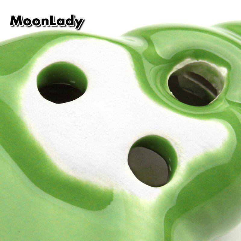 Ocarina 6 Hole Small Conch Ocarina Alto C Tone Beginner Ocarina Tourist Souvenir Teaching Toys Ceramic Pendant